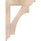 Ekena Millwork Westlake Traditional Smooth Bracket w/ Offset Brace, Douglas Fir, 5 1/2"W x 22"D x 30"H BKT0604X22X30WTL01SDF - alternate 4
